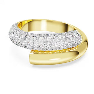 Swarovski Dextera cocktail ring, White, Gold-tone plated 5668810