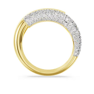 Swarovski Dextera cocktail ring, White, Gold-tone plated 5668810