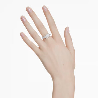 Swarovski - Dextera ring, White, Rhodium plated - 5695934