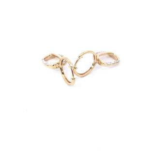 Aretes de diamantes de 0,18 quilates en oro amarillo de 14 quilates