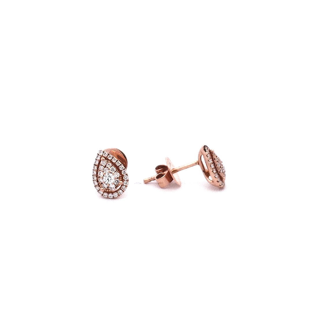 14K Rose Gold 0.30 cttw Diamond Earrings