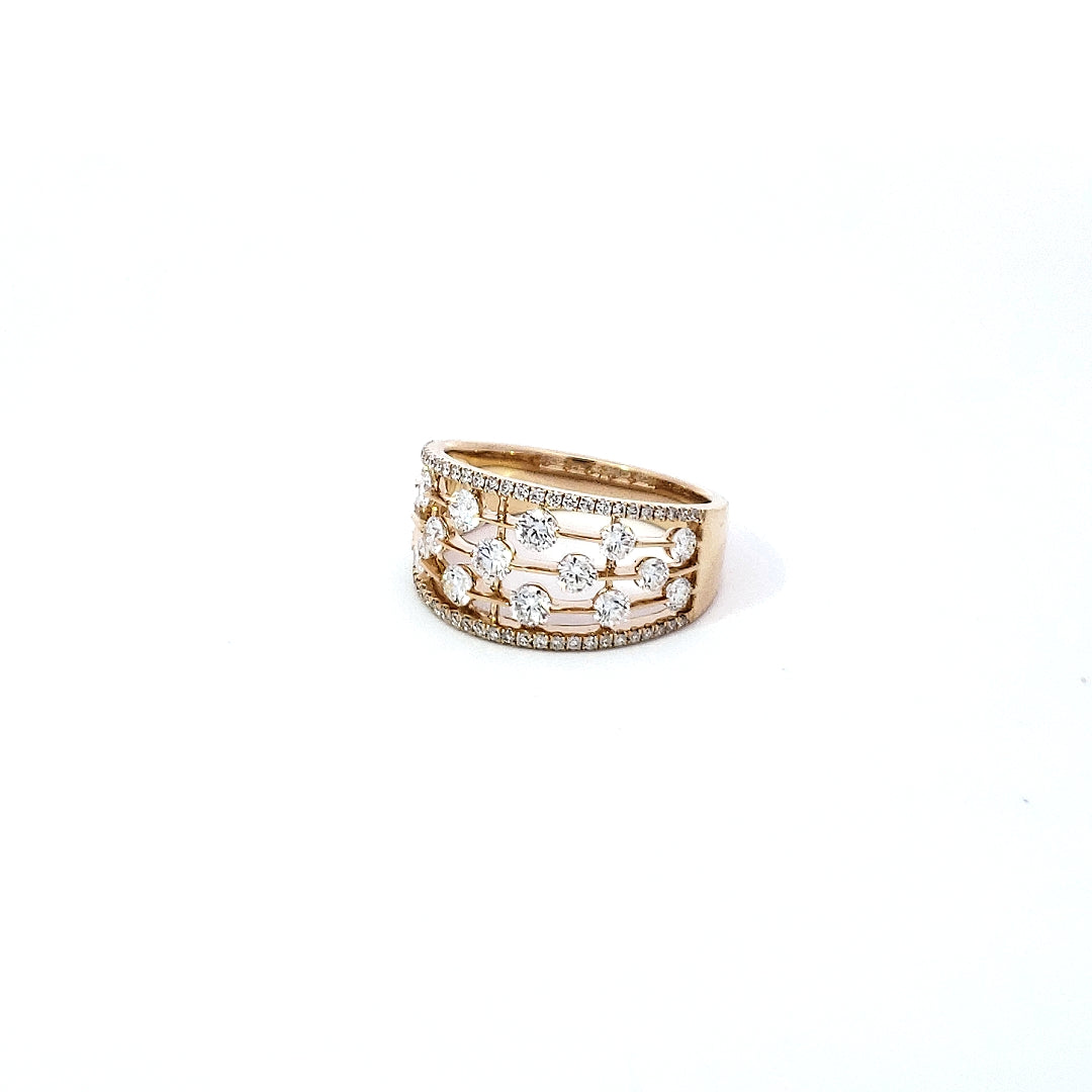 14K Yellow Gold 1.20 cttw Diamond Ring