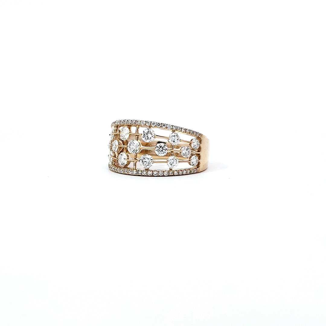 14K Yellow Gold 1.20 cttw Diamond Ring