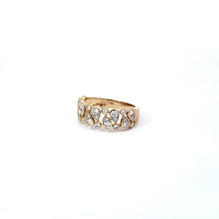 Anillo de diamantes de 0,80 quilates en oro amarillo de 14 quilates
