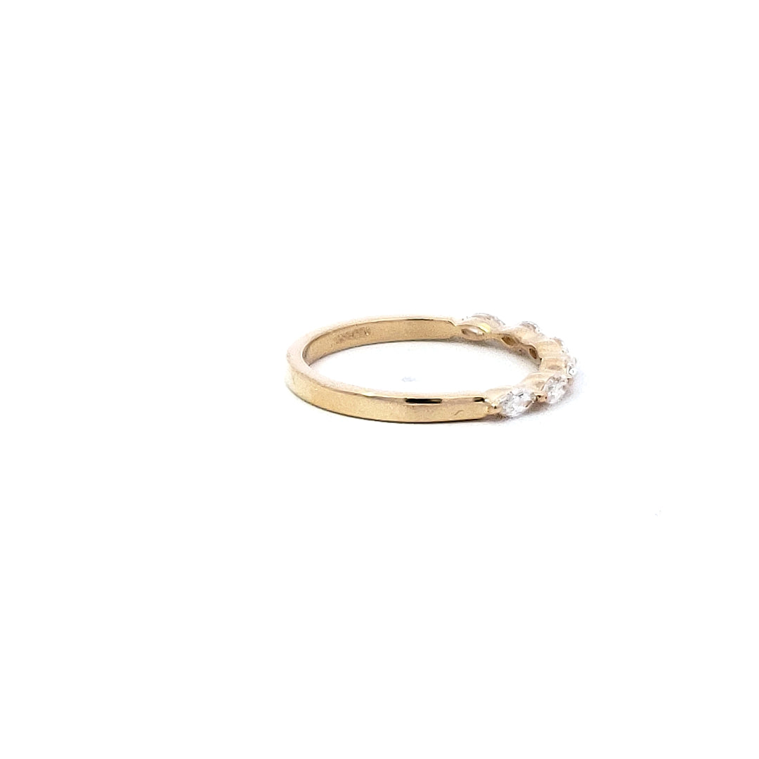 14K Yellow Gold 0.40 cttw Diamond Ring