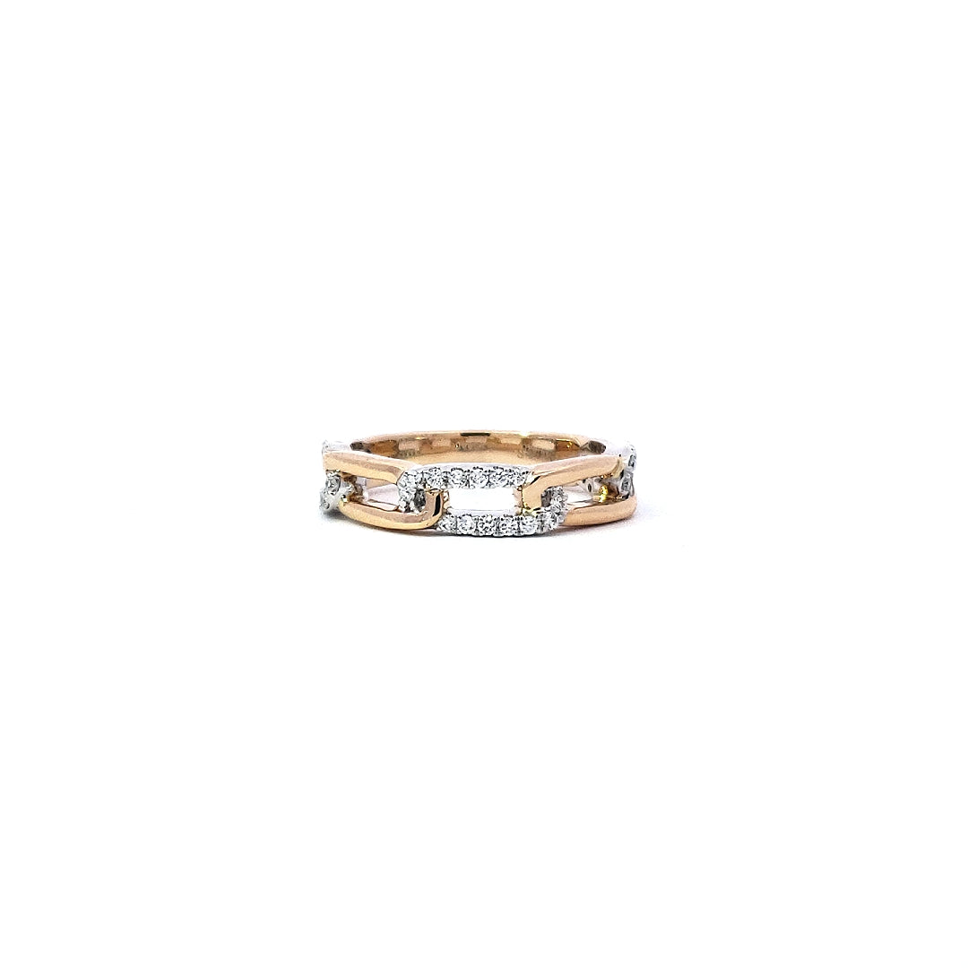 14K Yellow and White Gold 0.21 cttw Diamond Ring