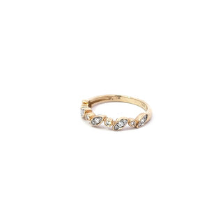 Anillo de diamantes de 0,19 quilates en oro amarillo de 14 quilates
