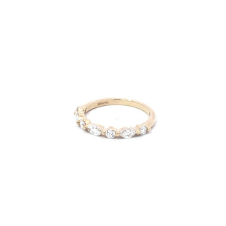 Anillo de diamantes de 0,63 quilates en oro amarillo de 14 quilates