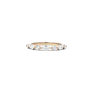 Anillo de diamantes de 0,63 quilates en oro amarillo de 14 quilates