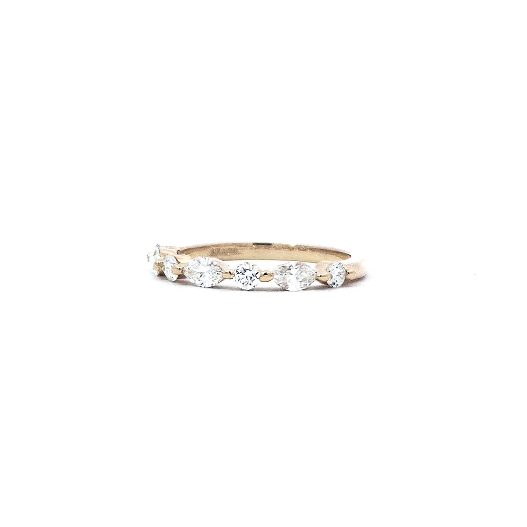 14K Yellow Gold 0.63 cttw Diamond Ring