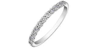 10K White Gold 0.055cttw Diamond Ring