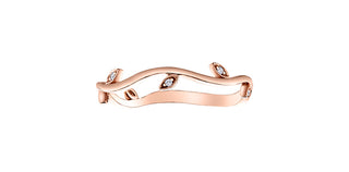 10K Rose Gold 0.024cttw Diamond Ring