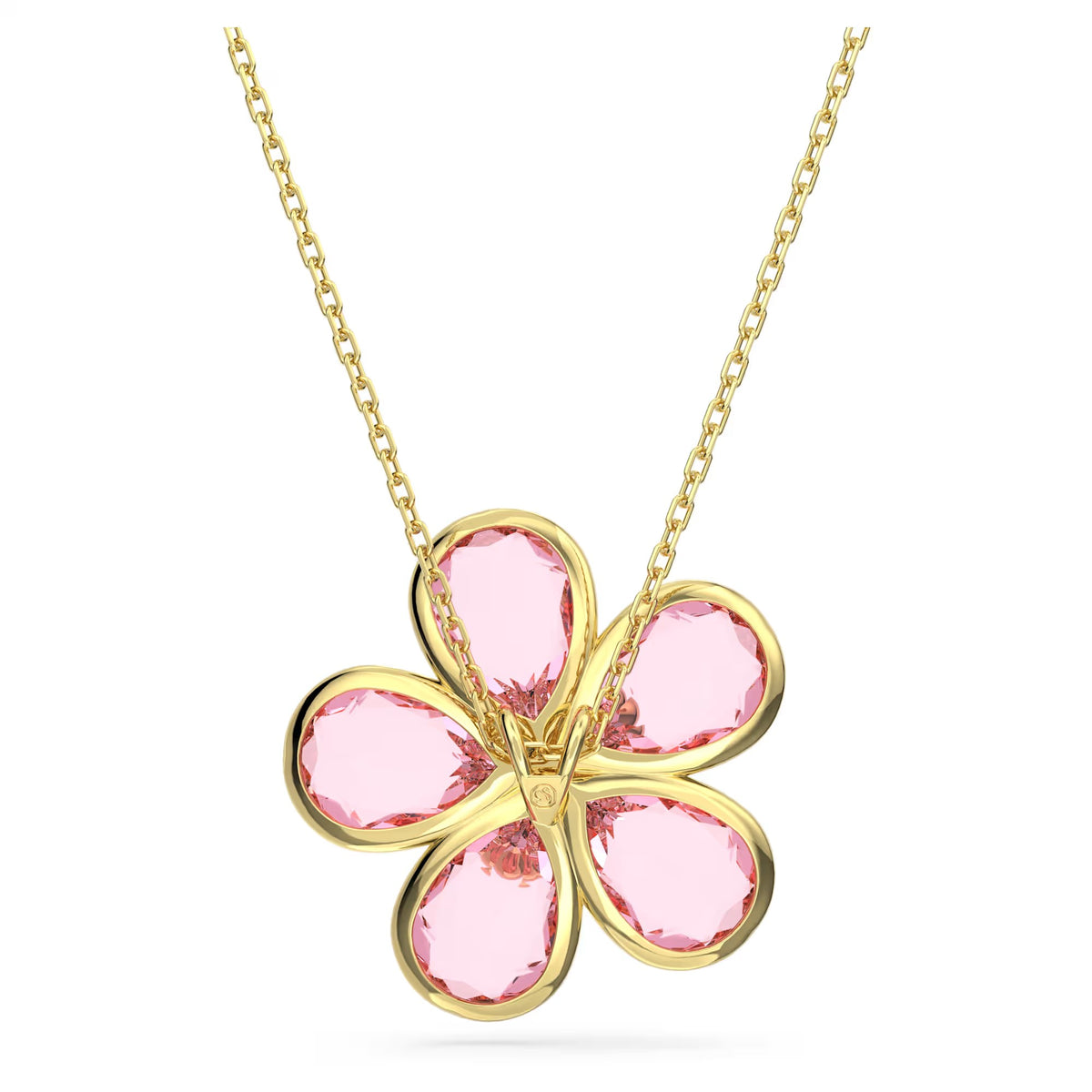 Swarovski Idyllia Florere pendant Flower, Small, Pink, 18k gold plated - 5657875
