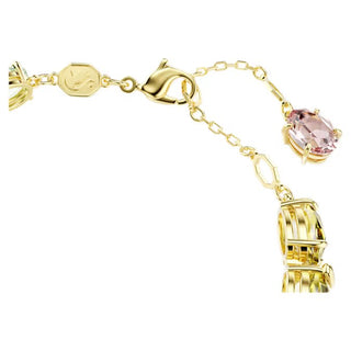 Swarovski - Gema Tennis bracelet, Mixed cuts, Multicolored, Gold-tone plated 5705808