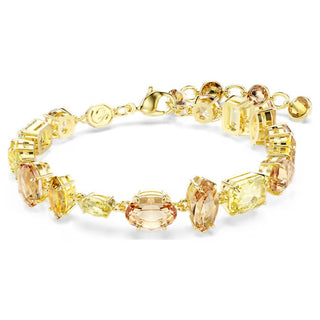 Gema bracelet, Mixed cuts, Yellow, Gold-tone plated 5718072