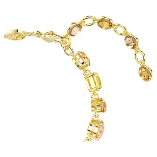 Gema bracelet, Mixed cuts, Yellow, Gold-tone plated 5718072