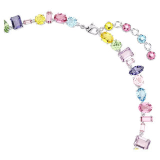 Swarovski Gema necklace, Mixed cuts, Multicolored, Rhodium plated 5656397