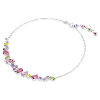 Collar Swarovski Gema, Tallas mixtas, Multicolor, Baño de rodio - 5658398 
