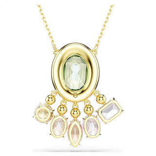 Swarovski Gema pendant, Mixed cuts, Dangling crystals, Multicolored, Gold-tone plated 5741587