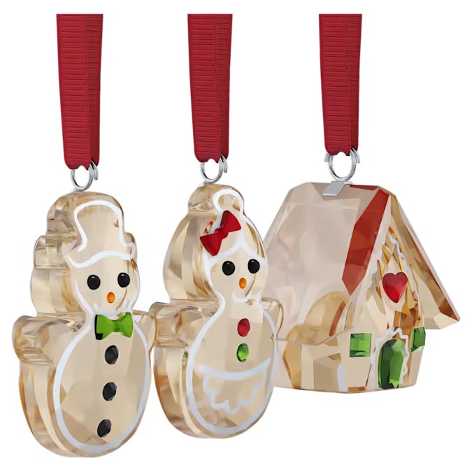 Swarovski Holiday Cheers Gingerbread Ornament Set 5701511