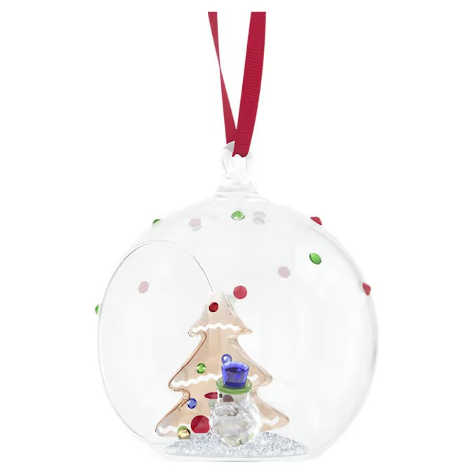 Swarovski Holiday Cheers Tree and Snowman Ball Ornament 5701509