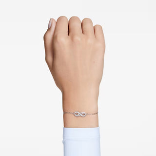 Swarovski - Hyperbola bracelet, Infinity, White, Rhodium plated - 5679664