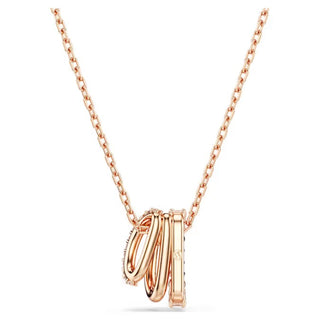 Swarovski - Hyperbola pendant Mixed cuts, White, Rose gold-tone plated - 5701494