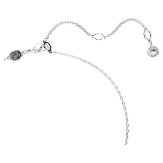 Swarovski - Colgante Hipérbola, Pavé, Infinito, Blanco, Baño de rodio - 5687265