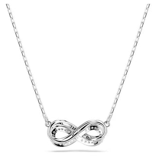 Swarovski - Colgante Hipérbola, Pavé, Infinito, Blanco, Baño de rodio - 5687265