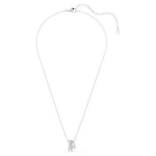 Swarovski Hyperbola pendant, Round cut, White, Rhodium plated 5737064