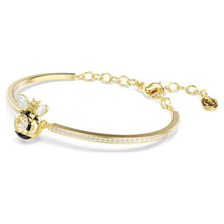 Swarovski Idyllia bangle Mixed cuts, Bee, Multicoloured, Gold-tone plated 5742679