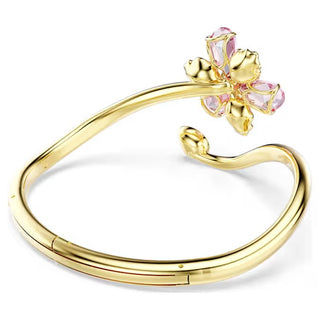 Swarovski - Idyllia bangle, Mixed cuts, Flower, Multicolored, Gold-tone plated 5709028