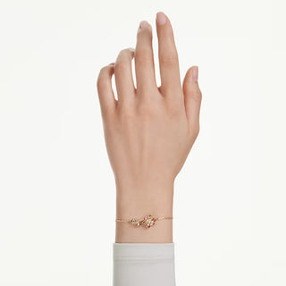 Idyllia bracelet, Mixed cuts, Flower, Multicolored, Gold-tone plated 5732423