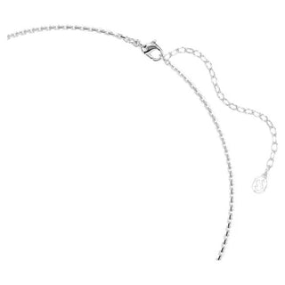 Swarovski Idyllia necklace, Heart with arrow, White, Rhodium plated 5743411