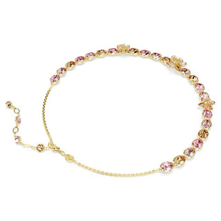 Idyllia necklace, Mixed cuts, Flower, Multicolored, Gold-tone plated 5732385