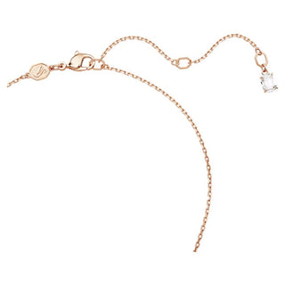 Swarovski - Colgante Idyllia, Trébol, blanco, Baño en tono oro rosa - 5674211 