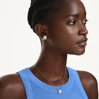 Swarovski Idyllia set, Mixed cuts, Heart with arrow, White, Rose gold-tone plated 5745580