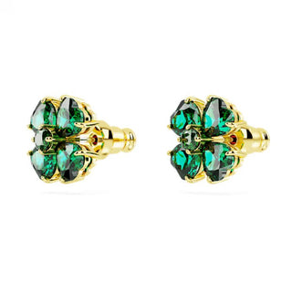 Pendientes Swarovski Idyllia, Trébol, Verde, Baño tono oro 5666236