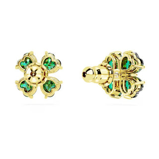Pendientes Swarovski Idyllia, Trébol, Verde, Baño tono oro 5666236
