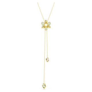 Swarovski - Idyllia Y pendant, Mixed cuts, Flower, Multicolored, Gold-tone plated 5717158