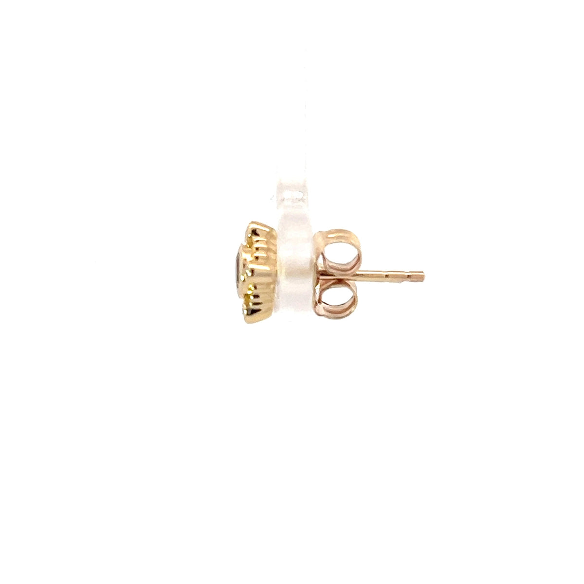 TRACKING - 10K Yellow Gold Peridot and Diamond Earrings
