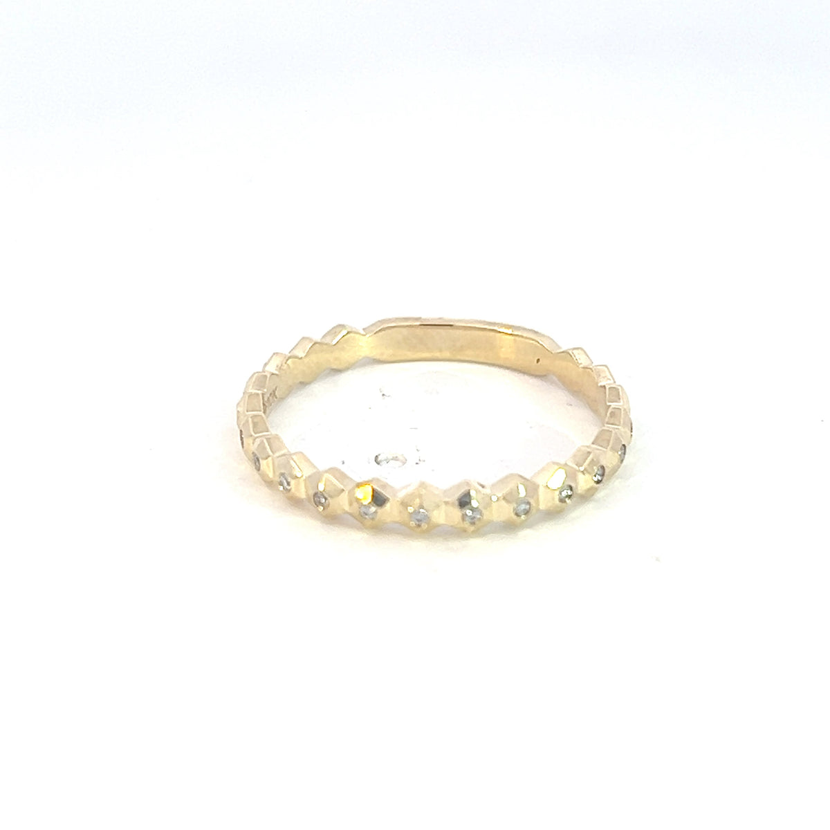 10K Yellow Gold 0.05cttw Diamond Ring