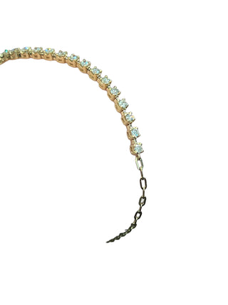 Brazalete de diamantes de 0,41 quilates en oro amarillo de 14 quilates - 7"