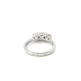 18K White Gold 1.25cttw Lab Grown Diamond 3 Stone Engagement Ring