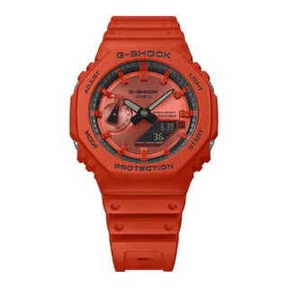 Casio G-Shock Analog Digital Watch, 2100 Series, GA2100RRB-4A, Red