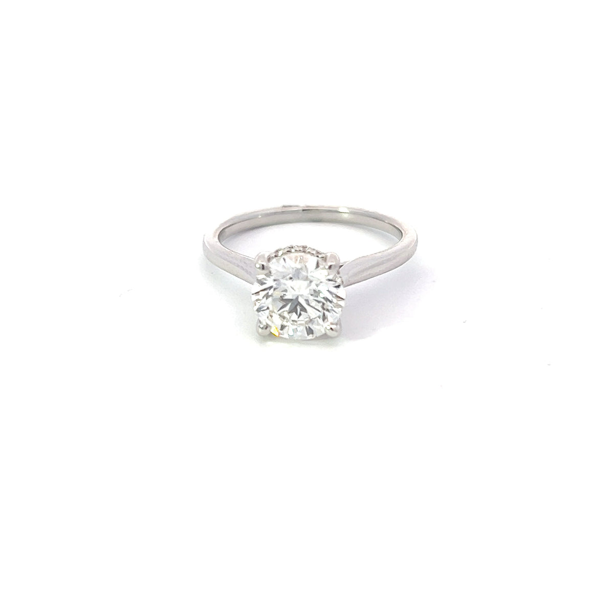 18K White Gold 1.89cttw Lab Grown Diamond Solitaire Engagement Ring