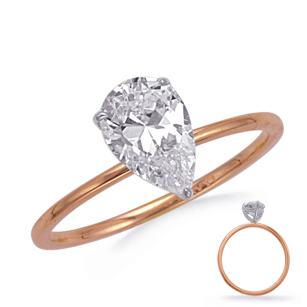 14K Pear Cut Diamond Ring