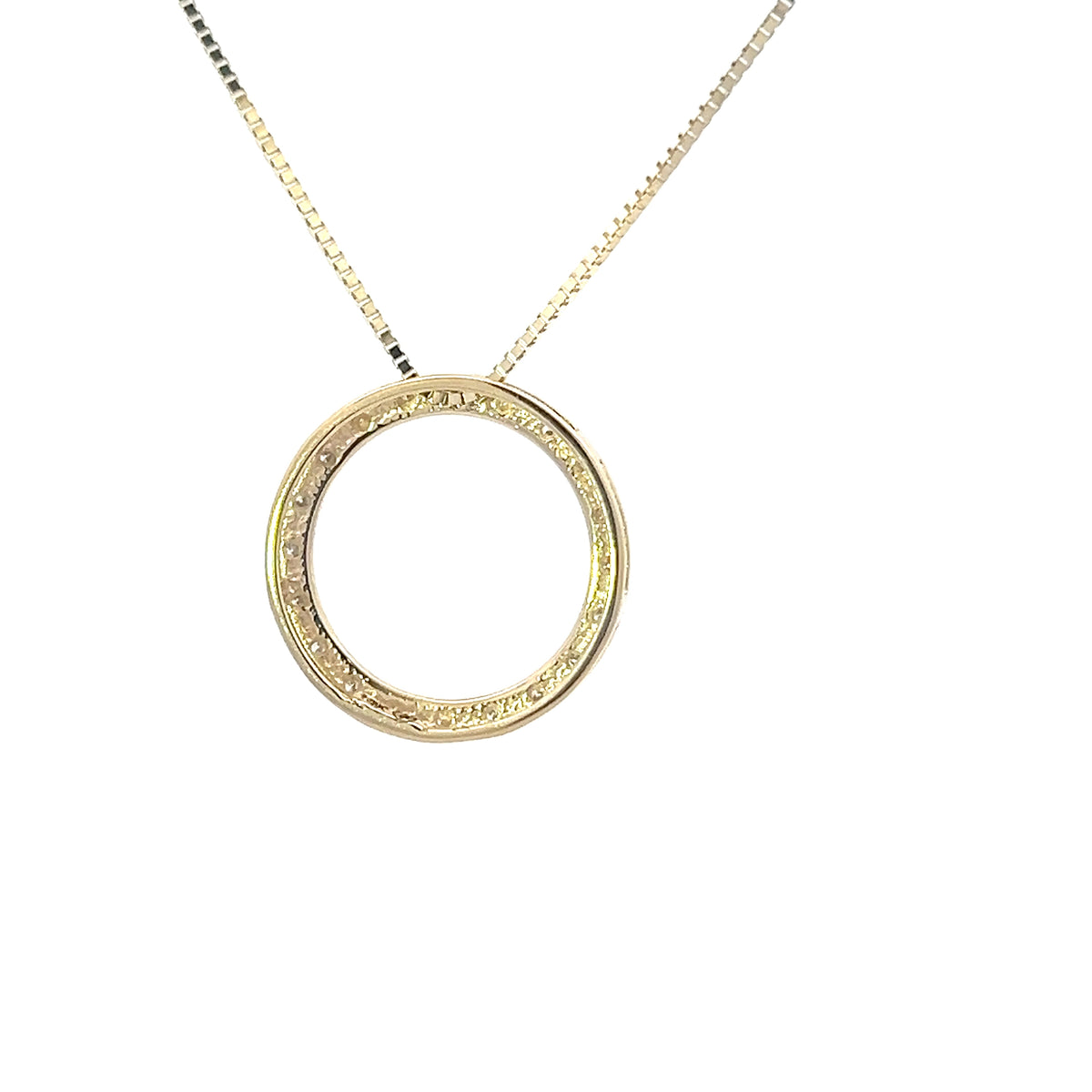 10K Yellow Gold 0.10cttw Diamond Pendant