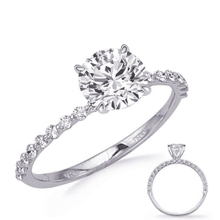Platinum Round Brilliant Cut Diamond Ring