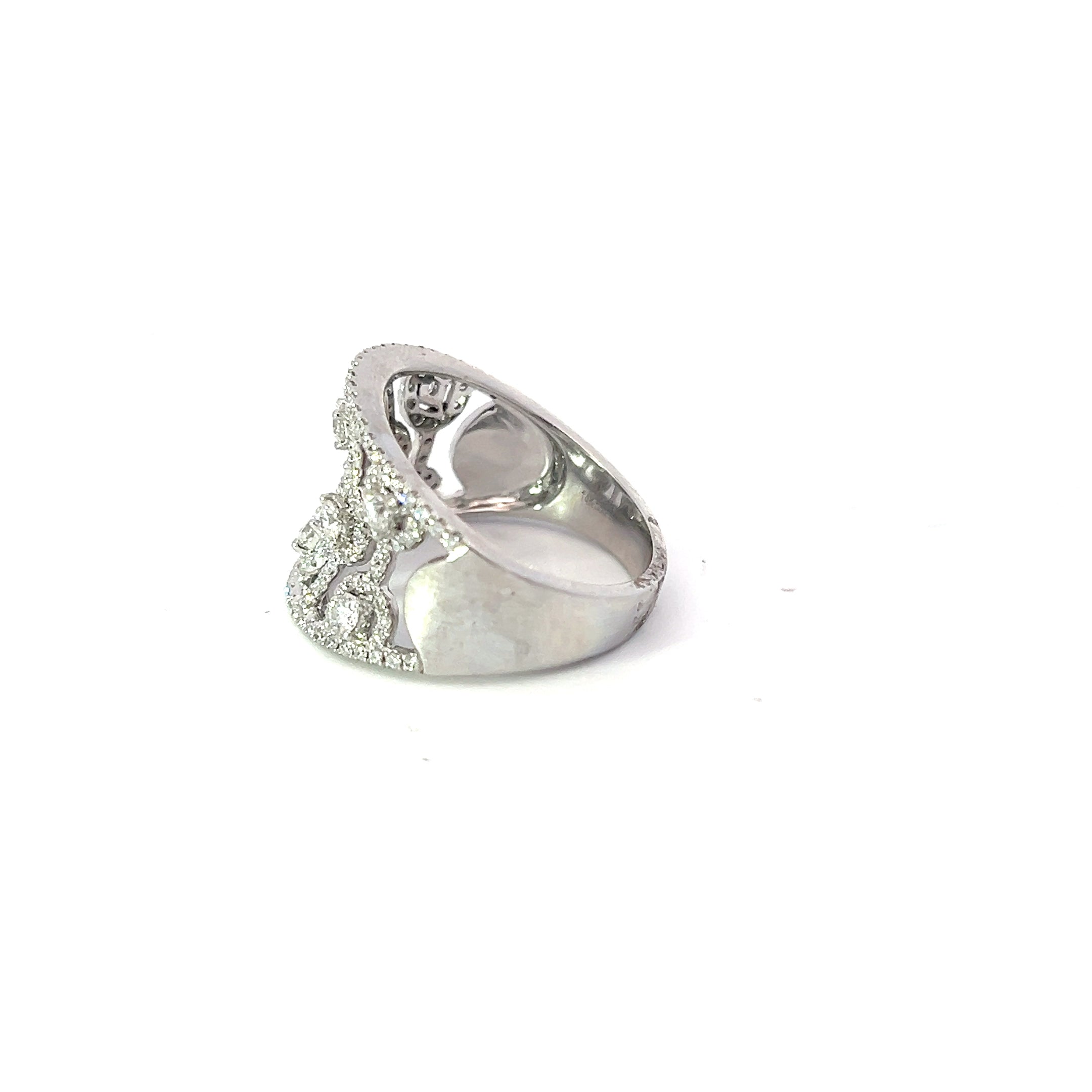14K White Gold Diamond Ring